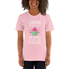 Short-Sleeve Adult Unisex Cupcake T-Shirt