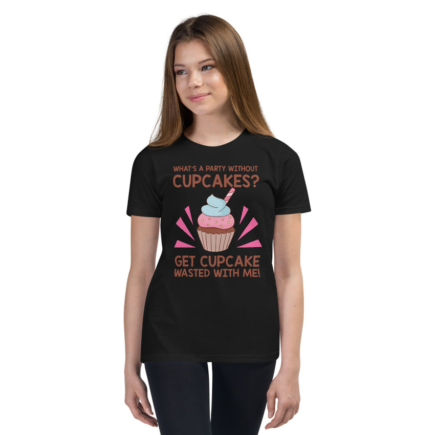 Youth Short Sleeve Cupcake Wasted T-Shirt